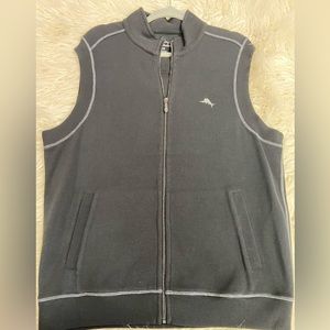 Tommy Bahama Antigua Cove M Vest Black with gray stitching
